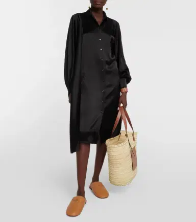 Loewe Large leather-trimmed basket tote | Thumbnail 5