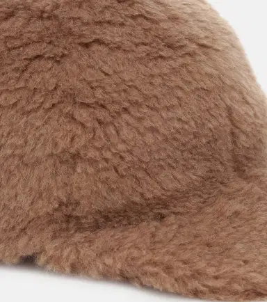 Max Mara Edit camel hair and silk baseball cap | Thumbnail 2