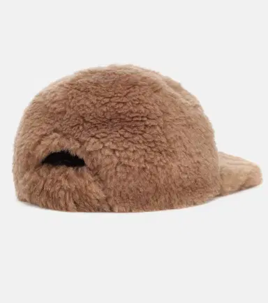 Max Mara Edit camel hair and silk baseball cap | Thumbnail 3