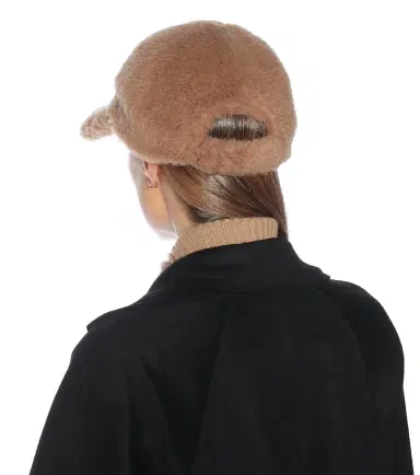 Max Mara Edit camel hair and silk baseball cap | Thumbnail 4