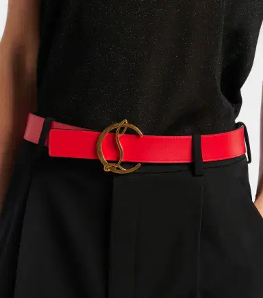 Christian Louboutin CL Logo reversible leather belt | Thumbnail 4