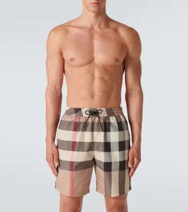 Burberry Large check-print swim shorts | Thumbnail 3