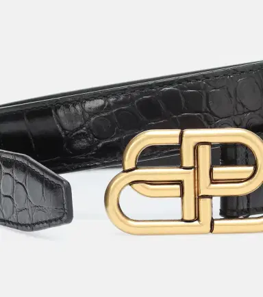 Balenciaga BB croc-effect leather belt | Thumbnail 2 Balenciaga BB croc-effect leather belt | Thumbnail 2