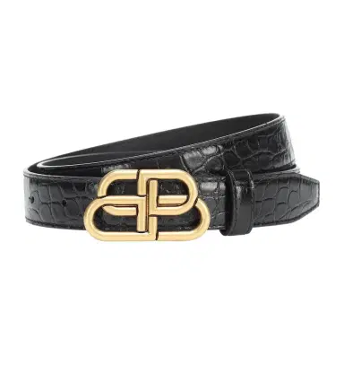 Balenciaga BB croc-effect leather belt | Thumbnail 1 Balenciaga BB croc-effect leather belt | Thumbnail 1