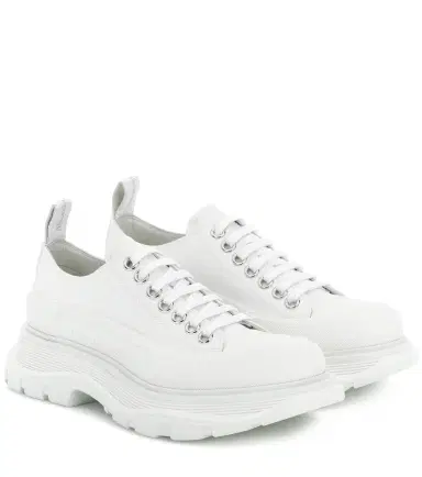 Alexander McQueen Tread Slick canvas sneakers | Thumbnail 1 Alexander McQueen Tread Slick canvas sneakers | Thumbnail 1