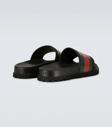Gucci Striped Web slide sandals | Thumbnail 2 Gucci Striped Web slide sandals | Thumbnail 2