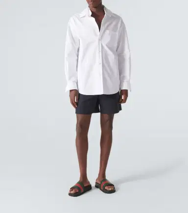 Gucci Striped Web slide sandals | Thumbnail 5 Gucci Striped Web slide sandals | Thumbnail 5