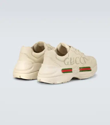 Gucci Rhyton leather sneakers | Thumbnail 3