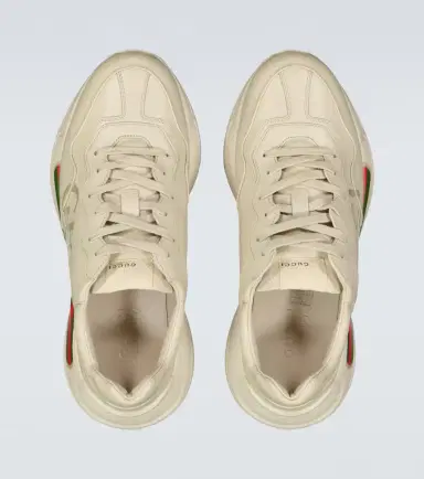 Gucci Rhyton leather sneakers | Thumbnail 4