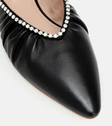 Miu Miu Leather slingback ballet flats | Thumbnail 3 Miu Miu Leather slingback ballet flats | Thumbnail 3