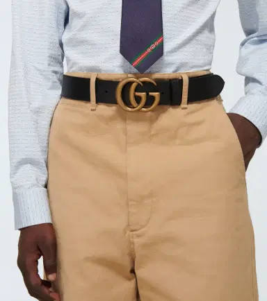 Gucci Leather belt with Double G buckle | Thumbnail 2