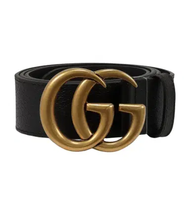 Gucci Leather belt with Double G buckle | Thumbnail 1