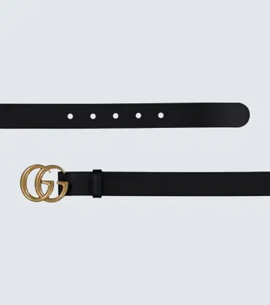 Gucci Leather belt with Double G buckle | Thumbnail 2