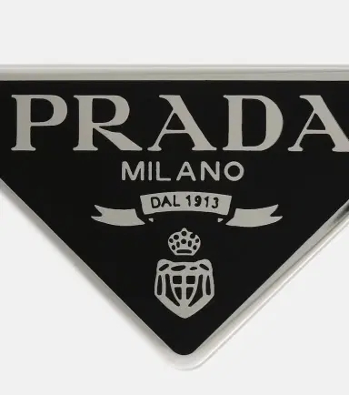 Prada Set of 2 logo hair clips | Thumbnail 3