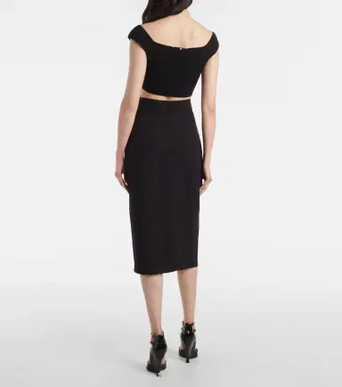 Safiyaa Hokoku crêpe pencil skirt | Thumbnail 5 Safiyaa Hokoku crêpe pencil skirt | Thumbnail 5