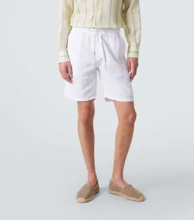 Vilebrequin Baie mid-length linen shorts | Thumbnail 2