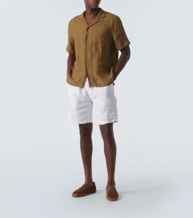 Vilebrequin Baie mid-length linen shorts | Thumbnail 5