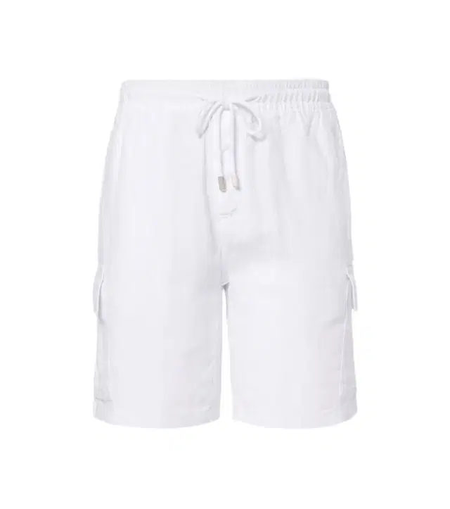 Baie mid-length linen shorts
