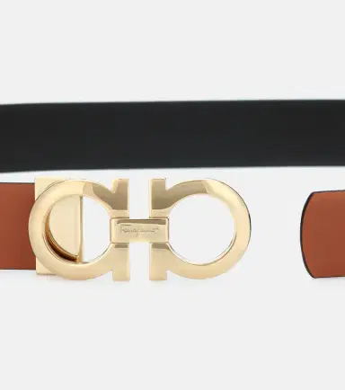 Ferragamo Gancini reversible leather belt | Thumbnail 3