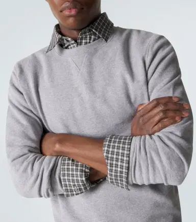 Sunspel Cotton loopback sweatshirt | Thumbnail 4