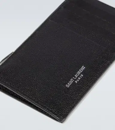 Saint Laurent Leather ID card case | Thumbnail 3