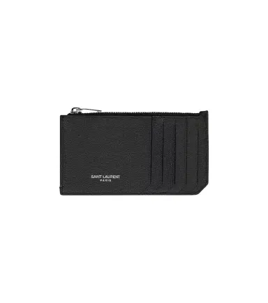 Saint Laurent Leather ID card case | Thumbnail 1