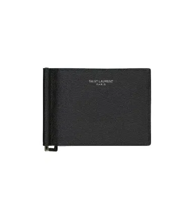 Saint Laurent Grain leather wallet with money clip | Thumbnail 1