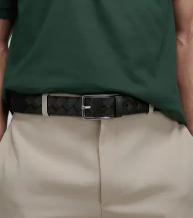 Bottega Veneta Intrecciato leather belt | Thumbnail 3