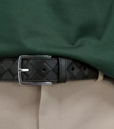 Bottega Veneta Intrecciato leather belt | Thumbnail 4