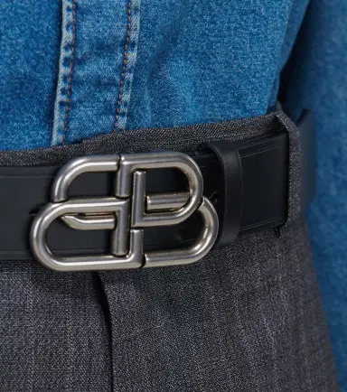 Balenciaga BB Large leather belt | Thumbnail 3