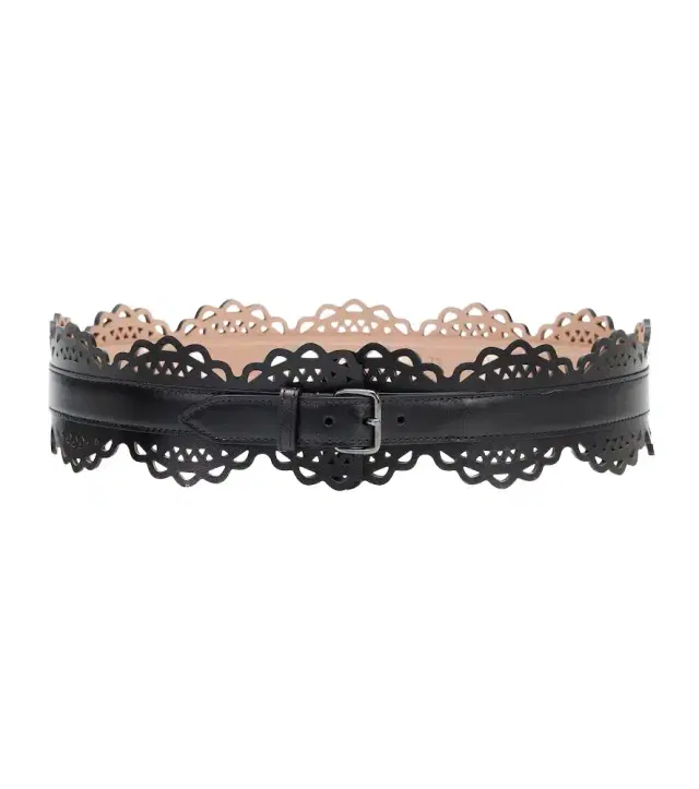 Alaia Alaïa Laser-cut leather belt