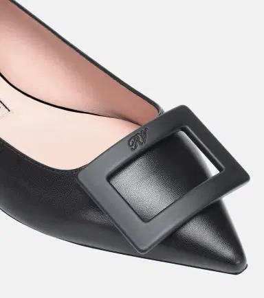 Roger Vivier Gommettine Ball leather ballet flats | Thumbnail 4
