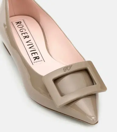 Roger Vivier Gommettine Ball leather ballet flats | Thumbnail 3