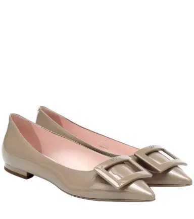 Roger Vivier Gommettine Ball leather ballet flats | Thumbnail 1