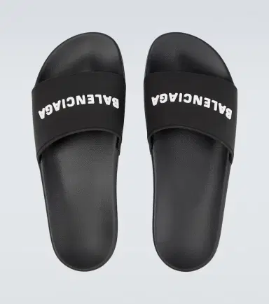 Balenciaga Pool logo rubber slides | Thumbnail 2 Balenciaga Pool logo rubber slides | Thumbnail 2