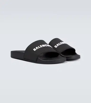 Balenciaga Pool logo rubber slides | Thumbnail 3 Balenciaga Pool logo rubber slides | Thumbnail 3