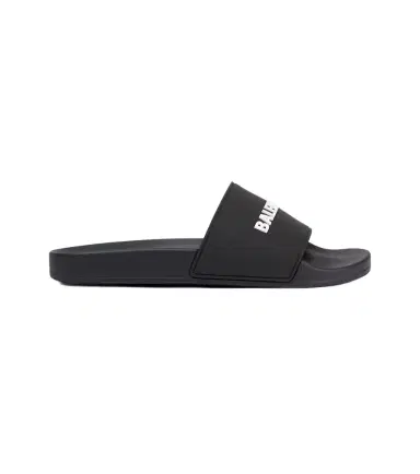 Balenciaga Pool logo rubber slides | Thumbnail 1 Balenciaga Pool logo rubber slides | Thumbnail 1