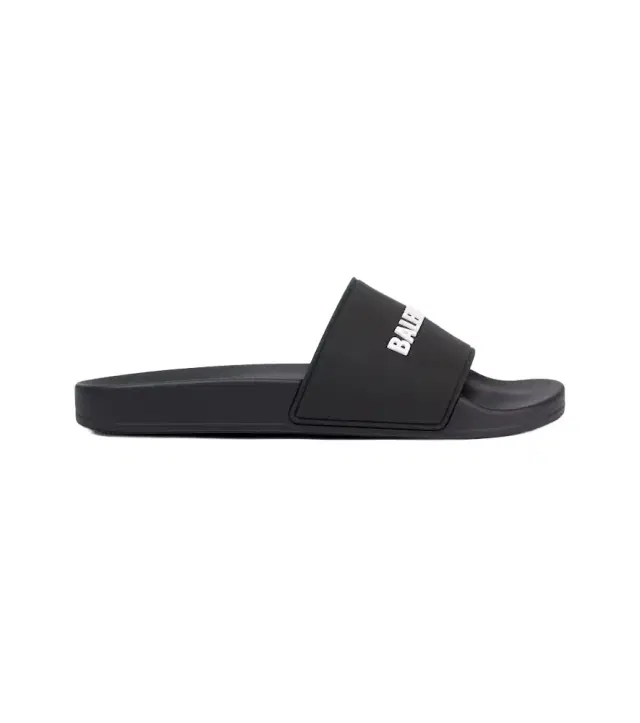 Balenciaga Pool logo rubber slides