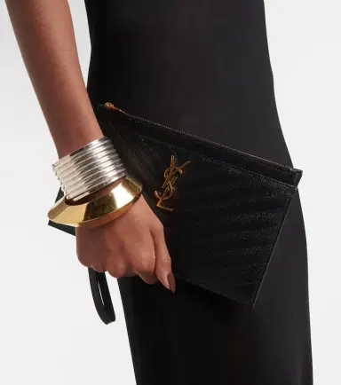 Saint Laurent Monogram Large leather pouch | Thumbnail 3 Saint Laurent Monogram Large leather pouch | Thumbnail 3
