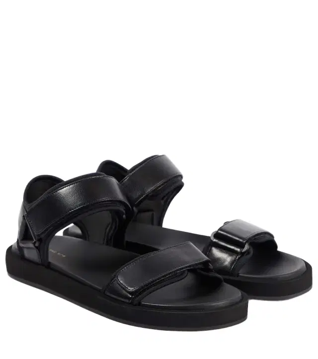 The Row Hook and Loop leather sandals