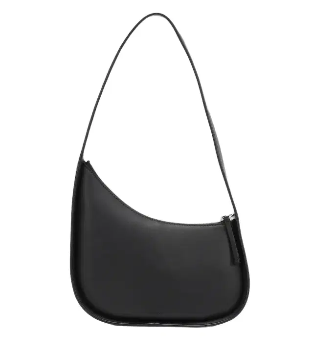The Row Half Moon leather shoulder bag