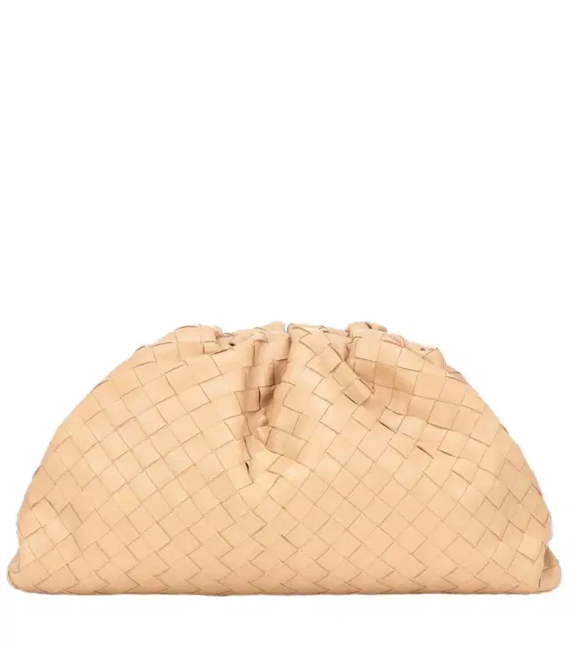 Bottega Veneta Pouch intrecciato leather clutch