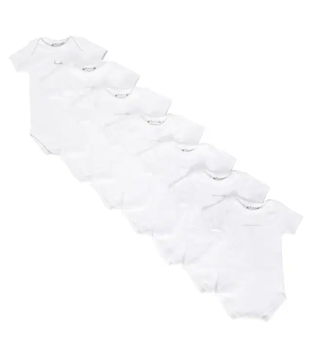Bonpoint Baby set of 7 cotton onesies