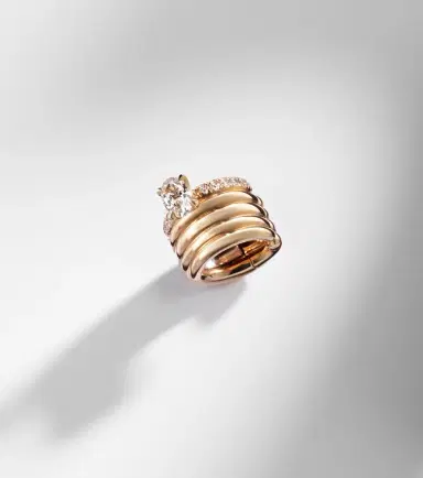 Repossi Blast 18kt rose-gold ear cuff with diamonds | Thumbnail 6