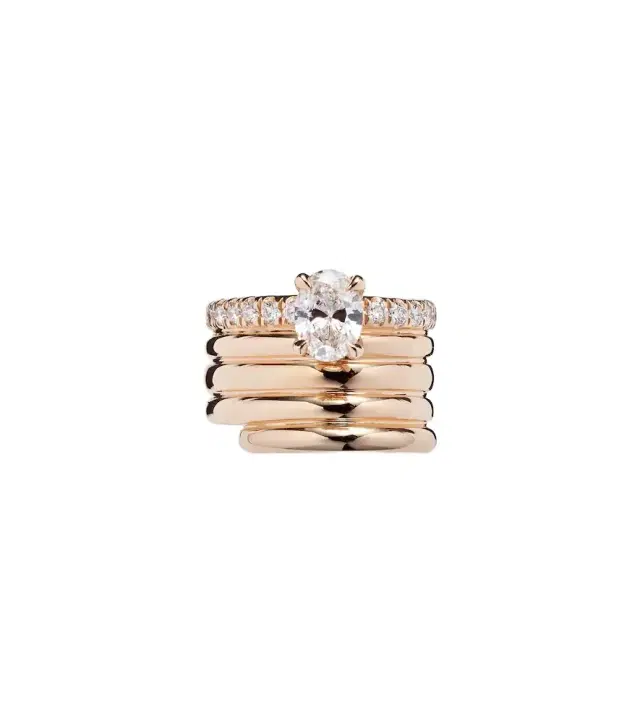 Repossi Blast 18kt rose-gold ear cuff with diamonds