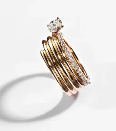 Repossi Blast 18kt rose-gold ring with diamonds | Thumbnail 5 Repossi Blast 18kt rose-gold ring with diamonds | Thumbnail 5