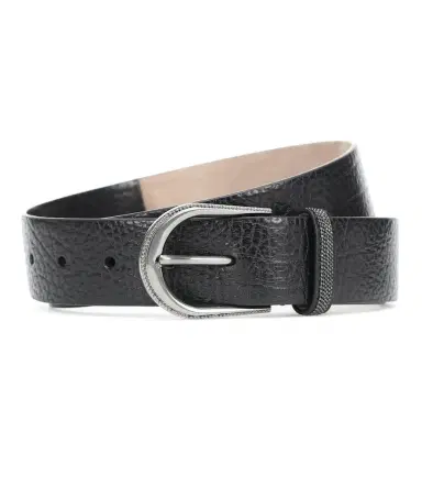 Brunello Cucinelli Embellished leather belt | Thumbnail 1