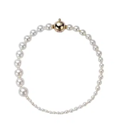 Sophie Bille Brahe Petite Peggy 14kt gold bracelet with freshwater pearls | Thumbnail 1