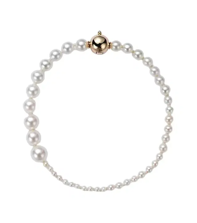 Sophie Bille Brahe Petite Peggy 14kt gold bracelet with freshwater pearls