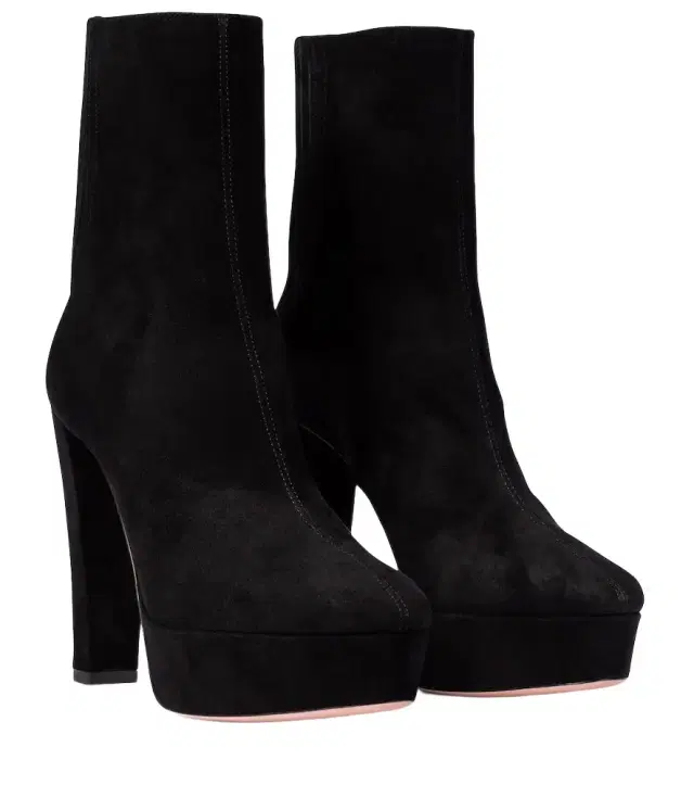 Aquazzura Saint Honore 120 suede platform ankle boots